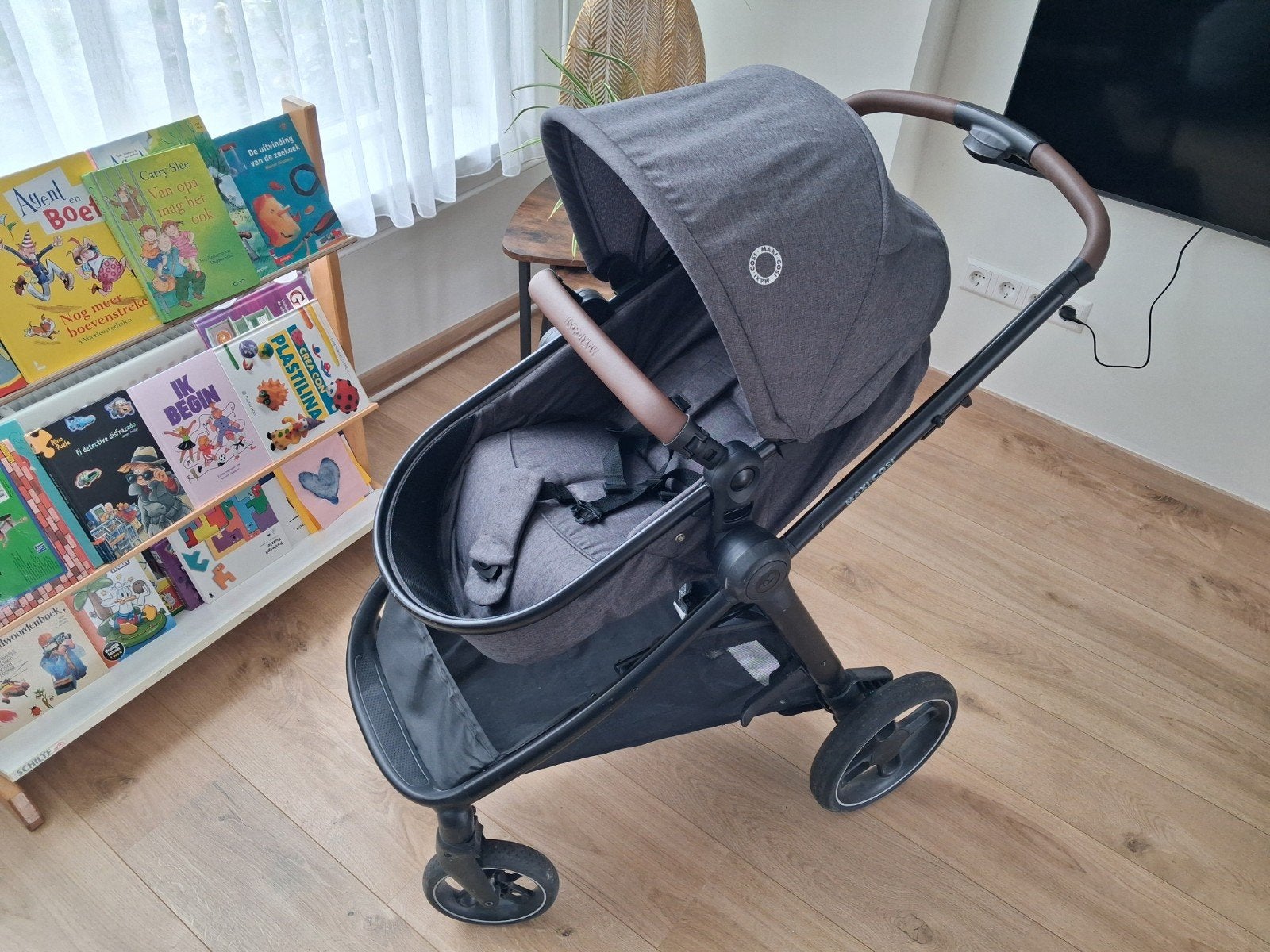 Maxi Cosi Zelia S kinderwagen,trappelzak,luiertas,regenhoes, Ophalen, Zo goed als nieuw, Maxi-Cosi, Regenhoes