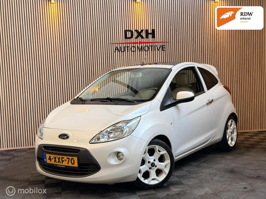 Ford Ka 1.2 Titanium X s/s APK6/2027 PANO LEDER STOELVW AIRC, Voorwielaandrijving, Euro 5, Gebruikt, 4 cilinders