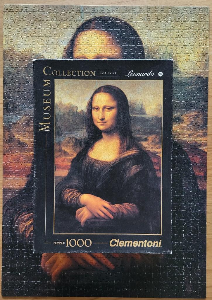Legpuzzel van Leonardo - Mona Lisa, Ophalen of Verzenden, 500 t/m 1500 stukjes, Gebruikt, Legpuzzel
