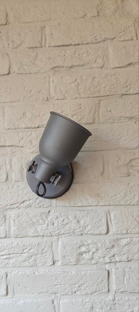 Hektar Ikea zwart wandlamp, Huis en Inrichting, Lampen | Wandlampen, Ophalen, Zo goed als nieuw, Metaal