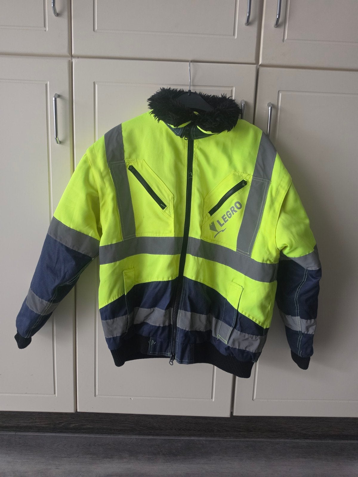 Legro Veiligheidsjas - Neon Geel/Blauw, Ophalen of Verzenden, Gebruikt