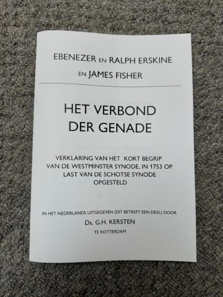 Het verbond der genade - G.H. Kersten - Erskine - Fisher, Ophalen of Verzenden, Nieuw, Christendom | Protestants