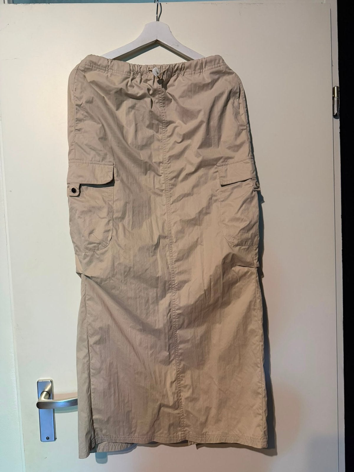 Vintage Beige Cargo Rok Maat 38, Maat 38/40 (M), Beige, Ophalen of Verzenden, Gedragen