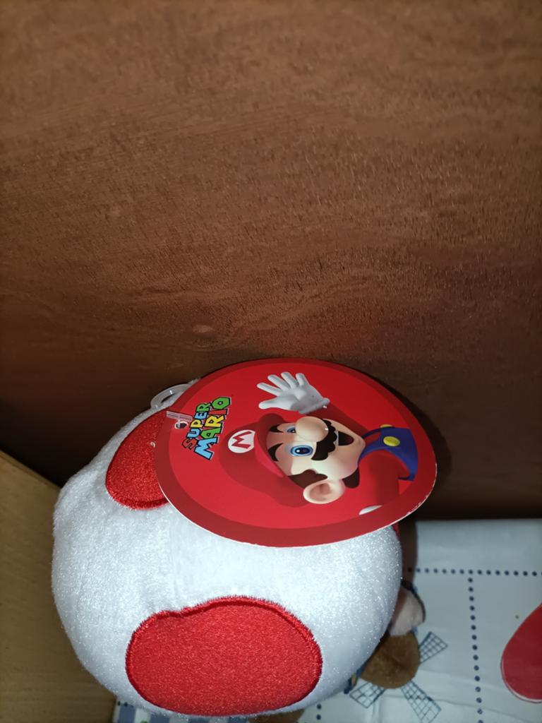 Toad knuffel nieuw met kaartje Super Mario 20 cm, Ophalen of Verzenden, Overige typen