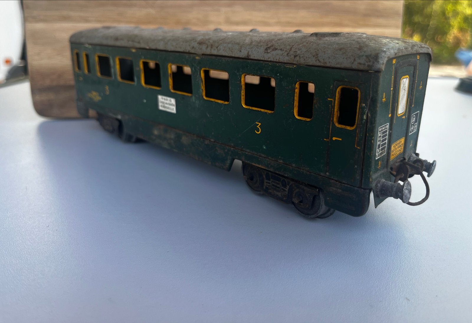 Vintage Hornby Meccano Wagon 23 cm - Gebruikt, Ophalen of Verzenden, Gebruikt, Wagon, Overige merken