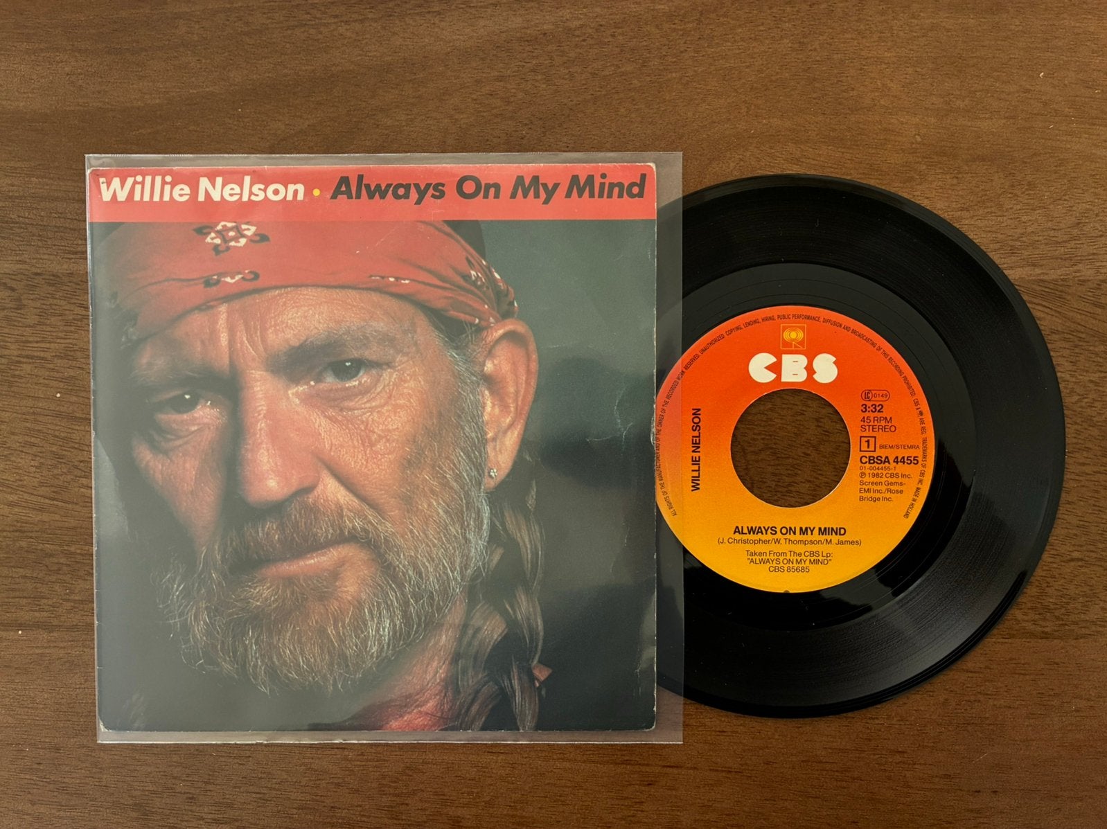 Willie Nelson - Always on my mind, Ophalen of Verzenden, 7 inch