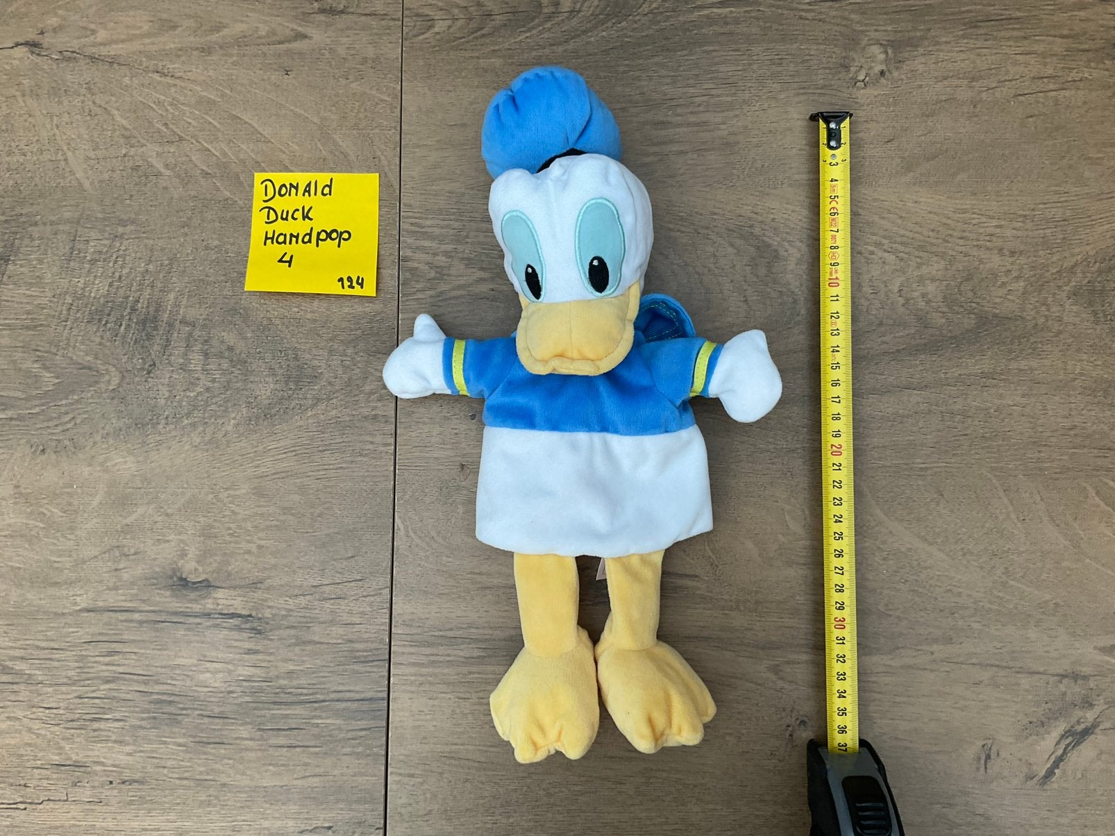 Nieuwe zgan Disney Donald Duck knuffel handpop, Ophalen, Donald Duck, Nieuw, Knuffel