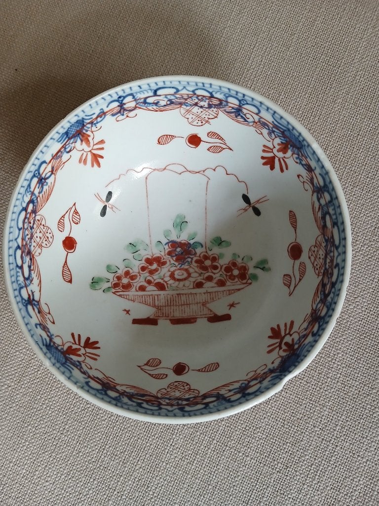 18e eeuwse Antieke Chinese Kom - Amsterdams Bont, Ophalen of Verzenden