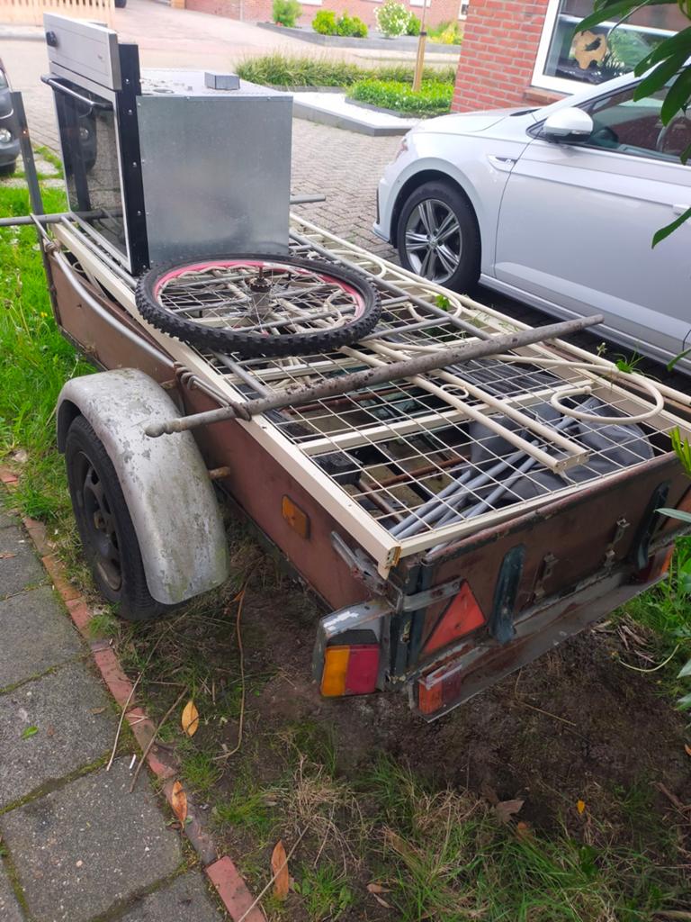 Oud ijzer en metalen voor recycling, Ophalen, Gebruikt