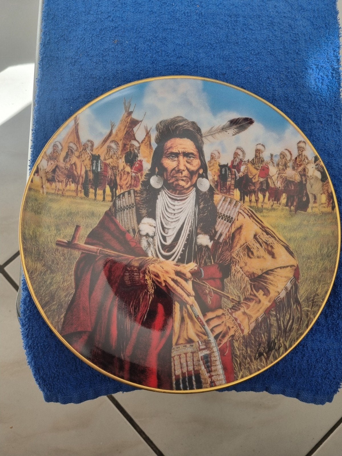 Decoratieve plaat Chief Joseph - Man of Peace, Ophalen of Verzenden