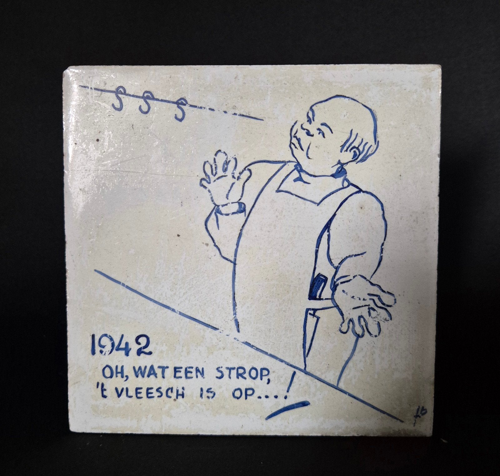 Tegel uit de oorlog 1942, Ophalen of Verzenden