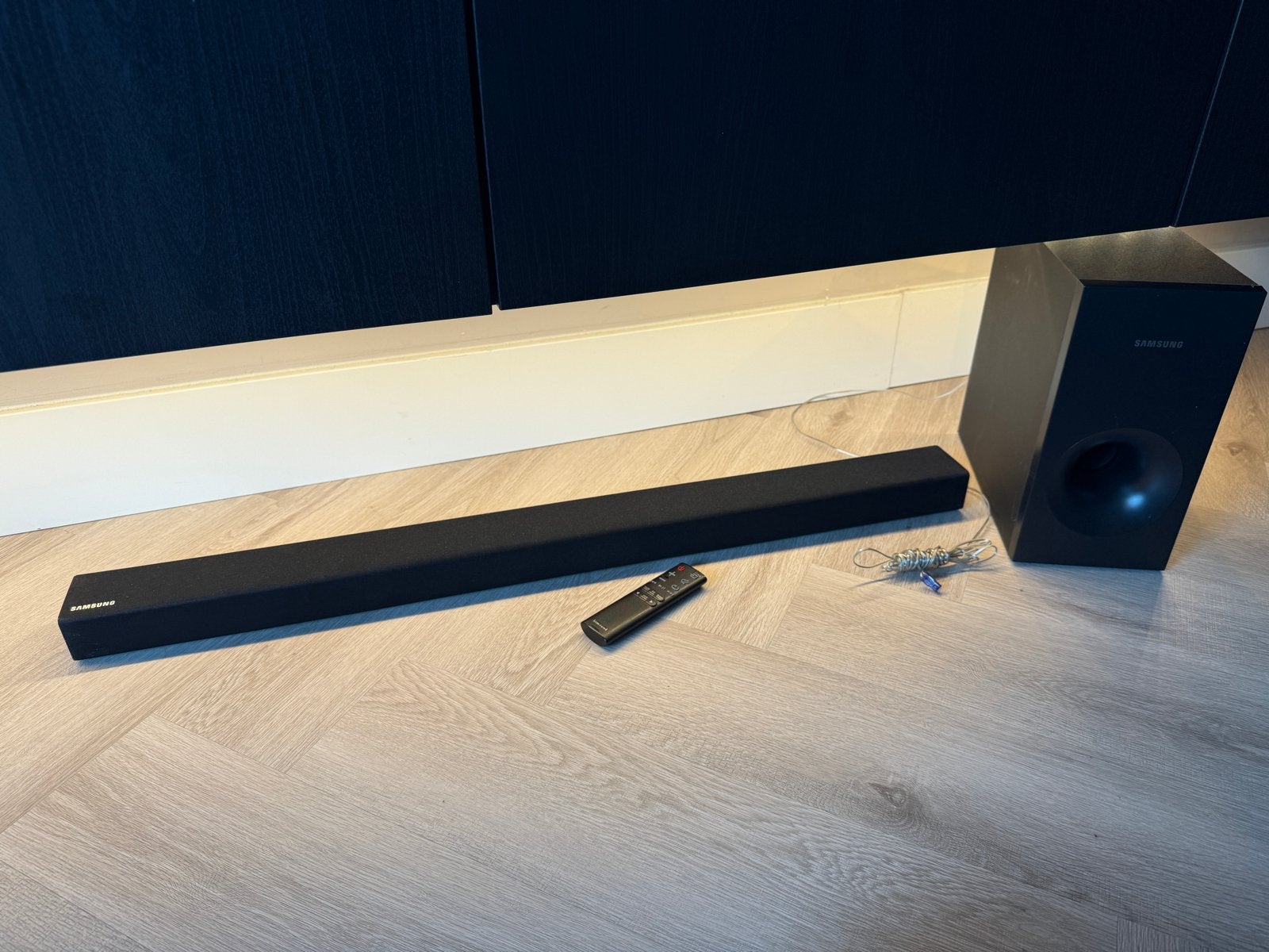 Samsung HW-K335 Soundbar met bedraad subwoofer, Ophalen, Bluetooth, Gebruikt