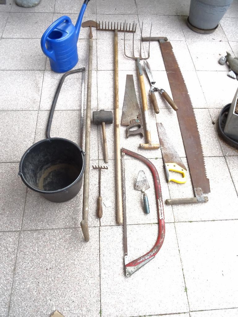 Tuin gereedschap, Ophalen, Gebruikt