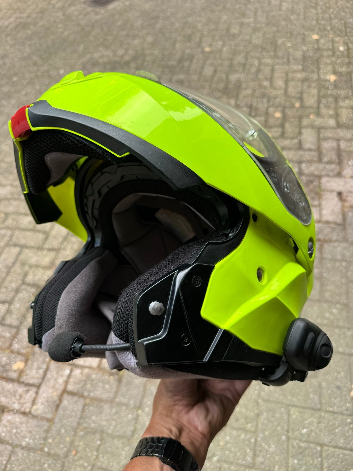 HJC IS-MAX II Systeemhelm met Intercom - Schadevrij!, Motoren, Ophalen, Systeemhelm, Heren, HJC