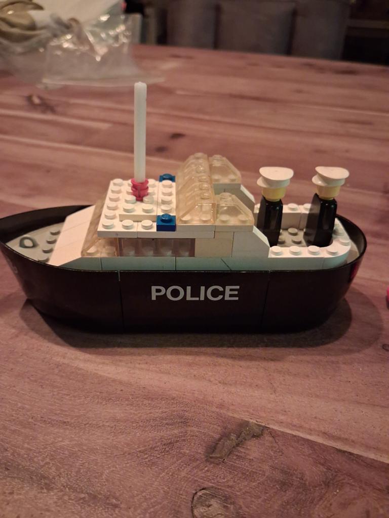 Lego City Politieboot Set 314 Vintage, Lego, Ophalen of Verzenden, Complete set, City