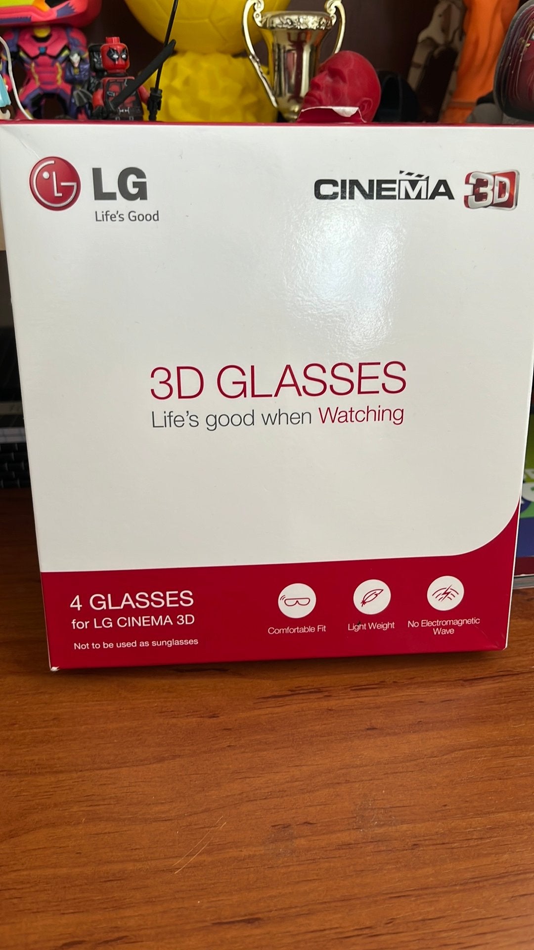 LG Cinema 3D brillen – 4 stuks, Ophalen of Verzenden, Zo goed als nieuw