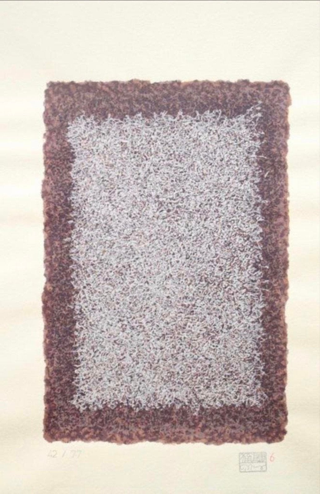Mark Tobey litho Conjunctions 1976 gesigneerd 42/77, Antiek en Kunst, Genummerd, Ophalen of Verzenden, Lithografie