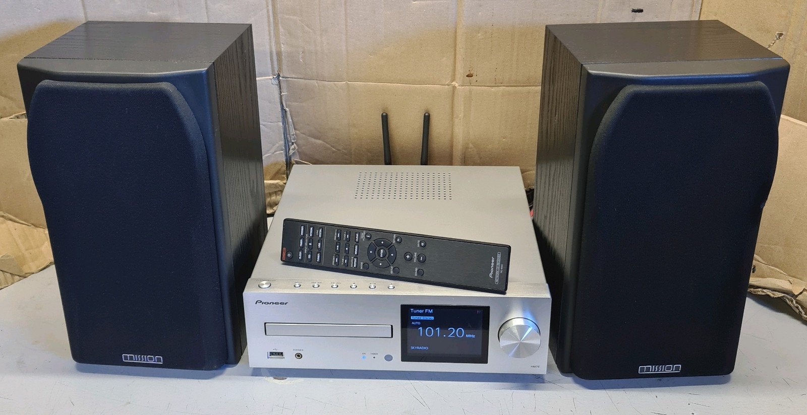 Pioneer netwerk cd receiver xc-hm76 + mission 731i speakers, Ophalen of Verzenden, Cd-speler, Pioneer