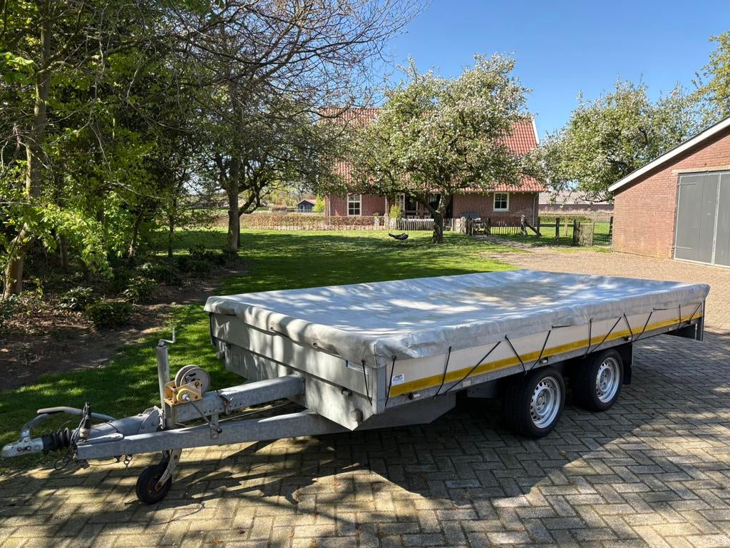 Eduard PL2720 Multitransporter/aanhanger + oprijplaten‼️, Auto diversen, Aanhangers en Bagagewagens, Ophalen, Zo goed als nieuw
