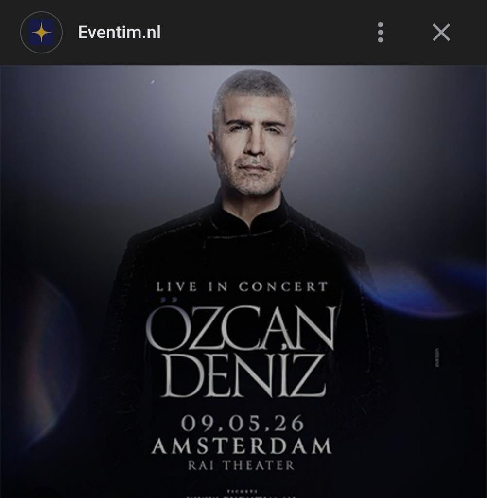 De laatste tickets voor Ozcan Deniz in Amsterdam Rai..!!, Tickets en Kaartjes, Twee personen, November