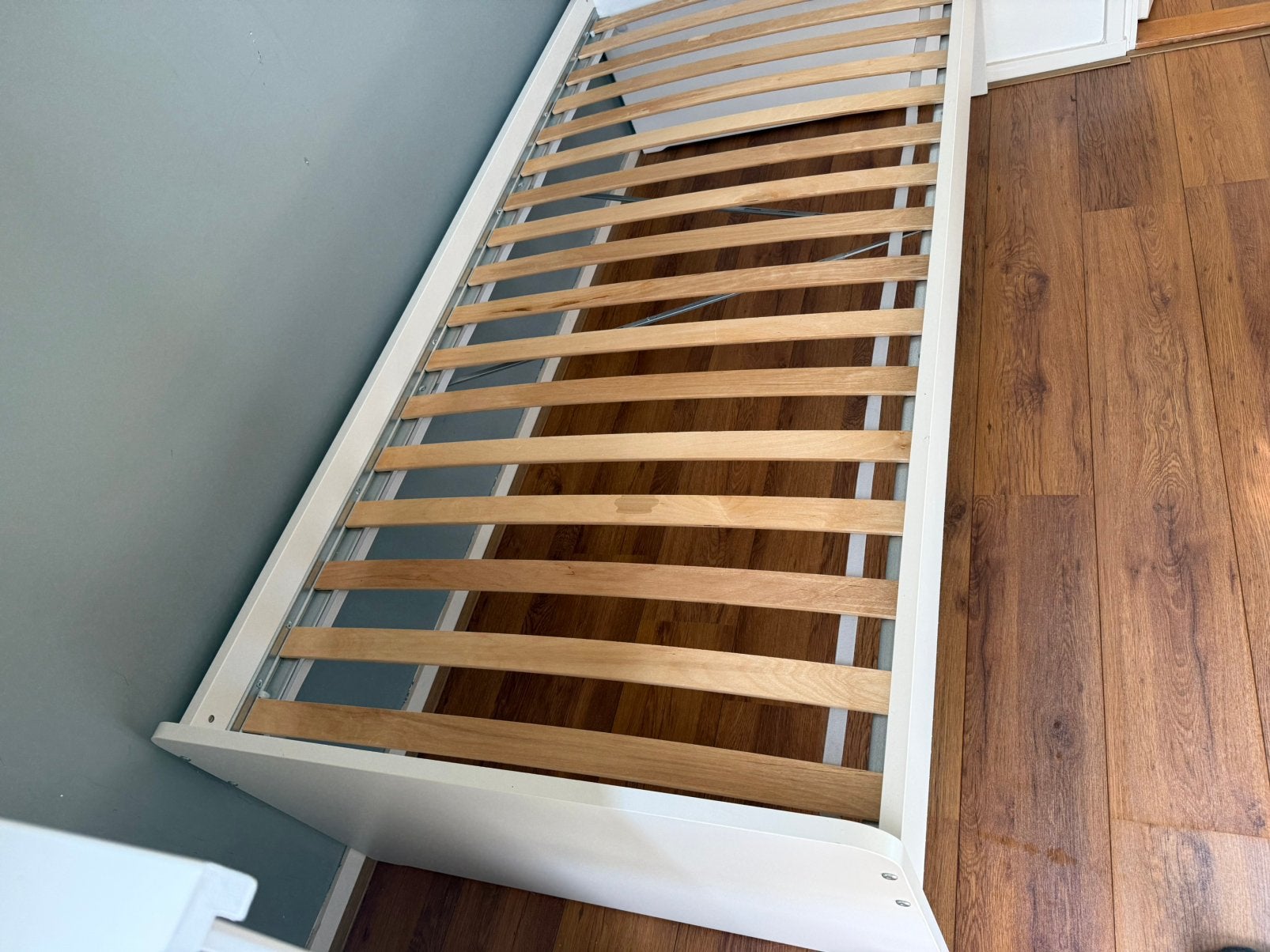 1 Persoonsbed Wit IKEA Släkt, Ophalen, 90 cm, Eenpersoons, Zo goed als nieuw
