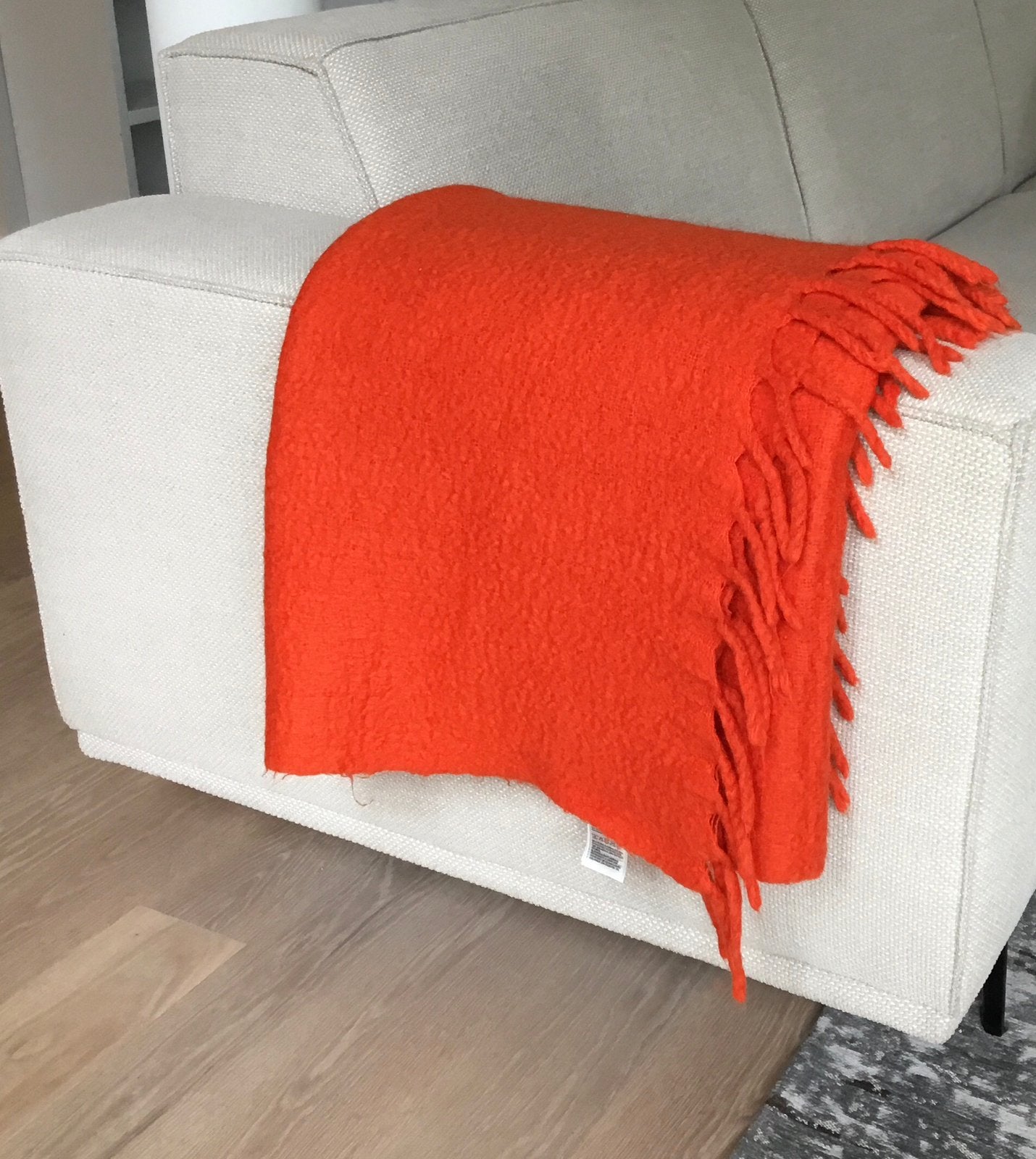 Oranja plaid van H&M Home., Ophalen of Verzenden, Gebruikt, Oranje