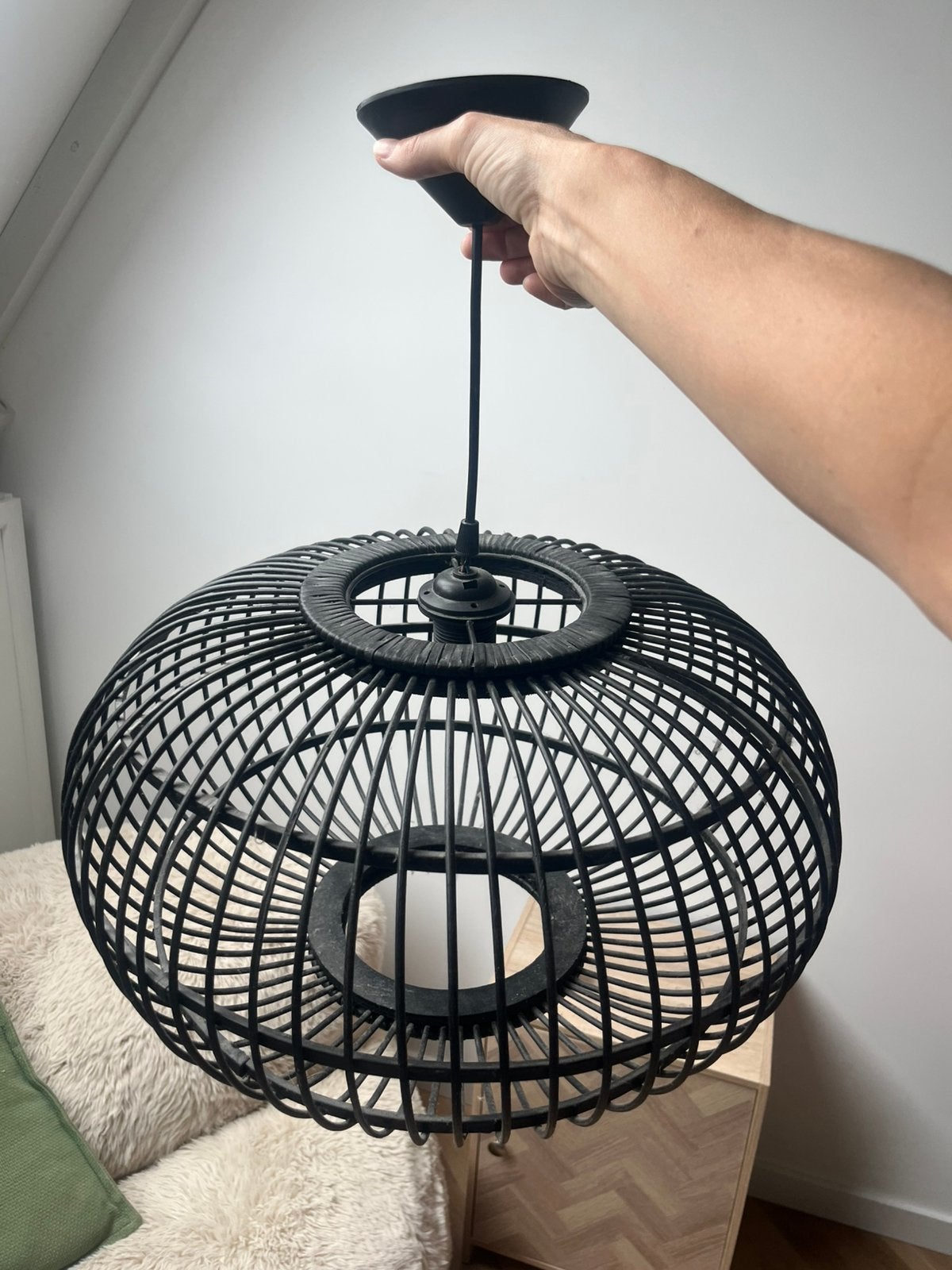 Lamp, Ophalen of Verzenden, Gebruikt, Hout