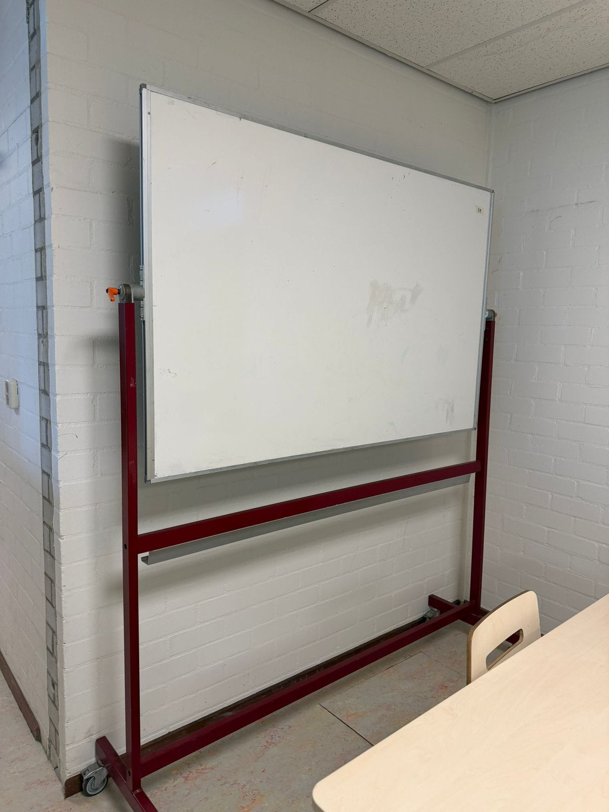 Verrijdbaar whiteboard, Ophalen, Gebruikt, Whiteboard