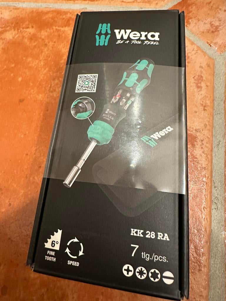WERA Kraftform Kompakt 28 RA bitset met etui, 05051520001, Verzenden, Nieuw