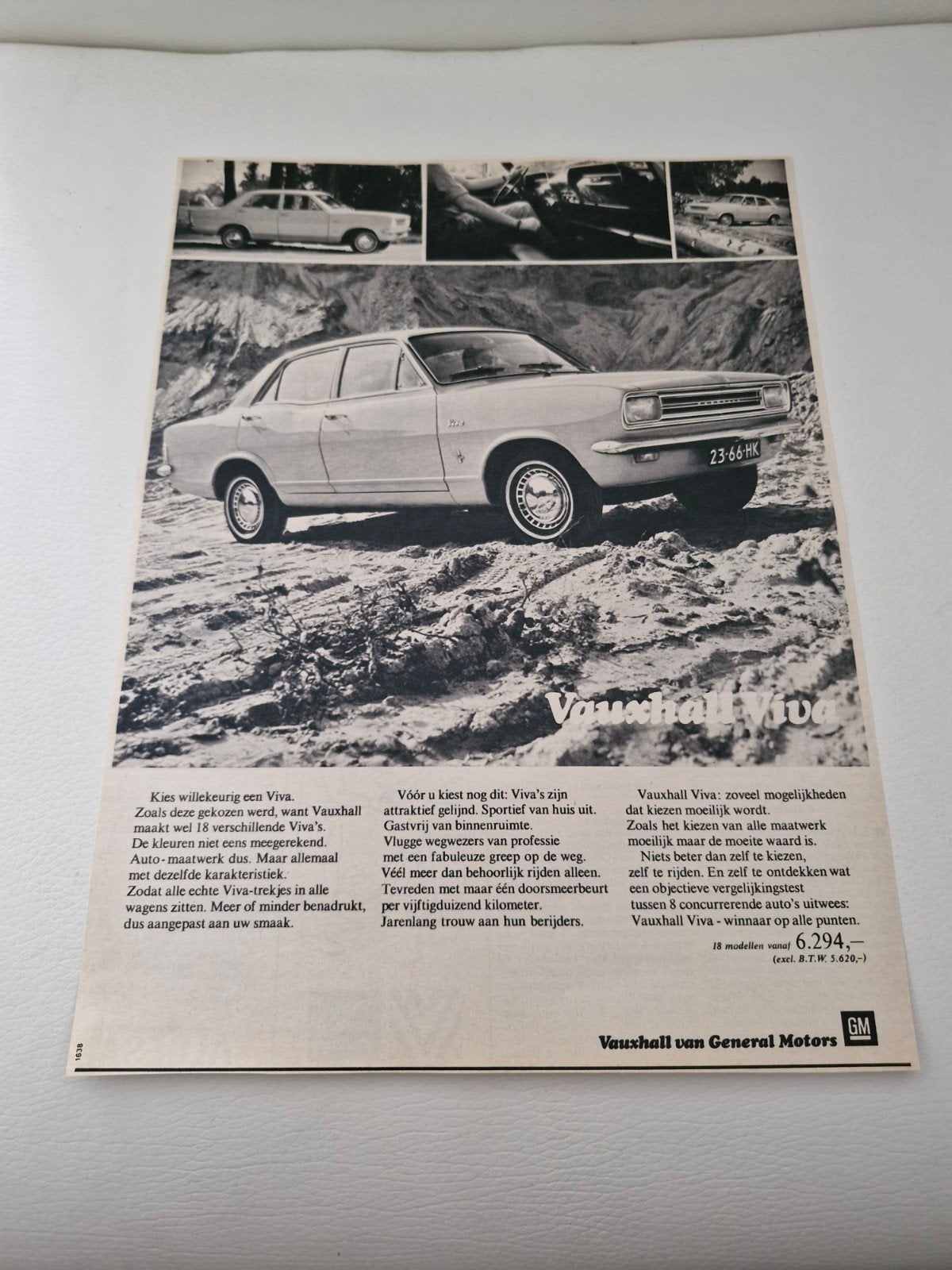 Vauxhall Viva advertentie - ca 32 x 24 cm, Ophalen of Verzenden, Tijdschrift
