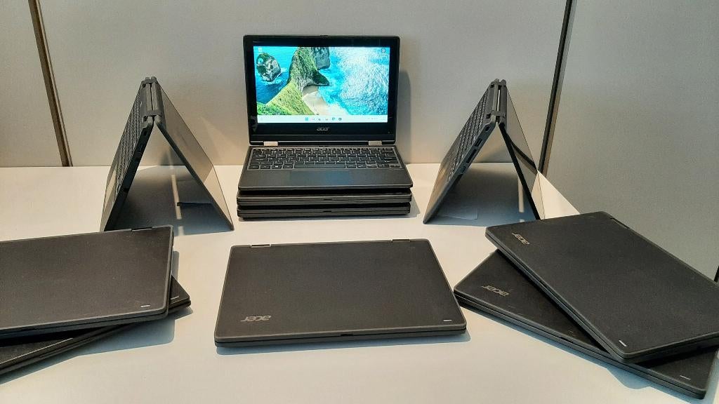 Laptops partij of per stuk vanaf 15 euro tot 65 euro, Ophalen, Onbekent, Qwerty, 11 inch