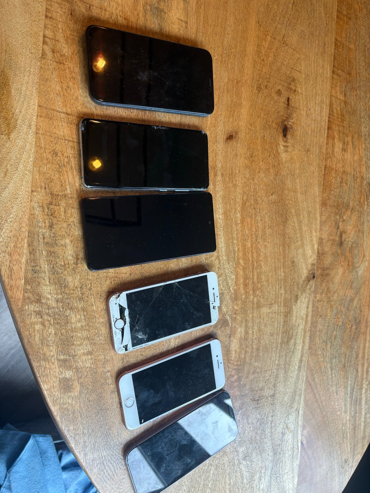 Kavel van 6 defecte smartphones (4x iPhone, 2x Samsung), Ophalen of Verzenden, Niet werkend, Overige typen, Apple