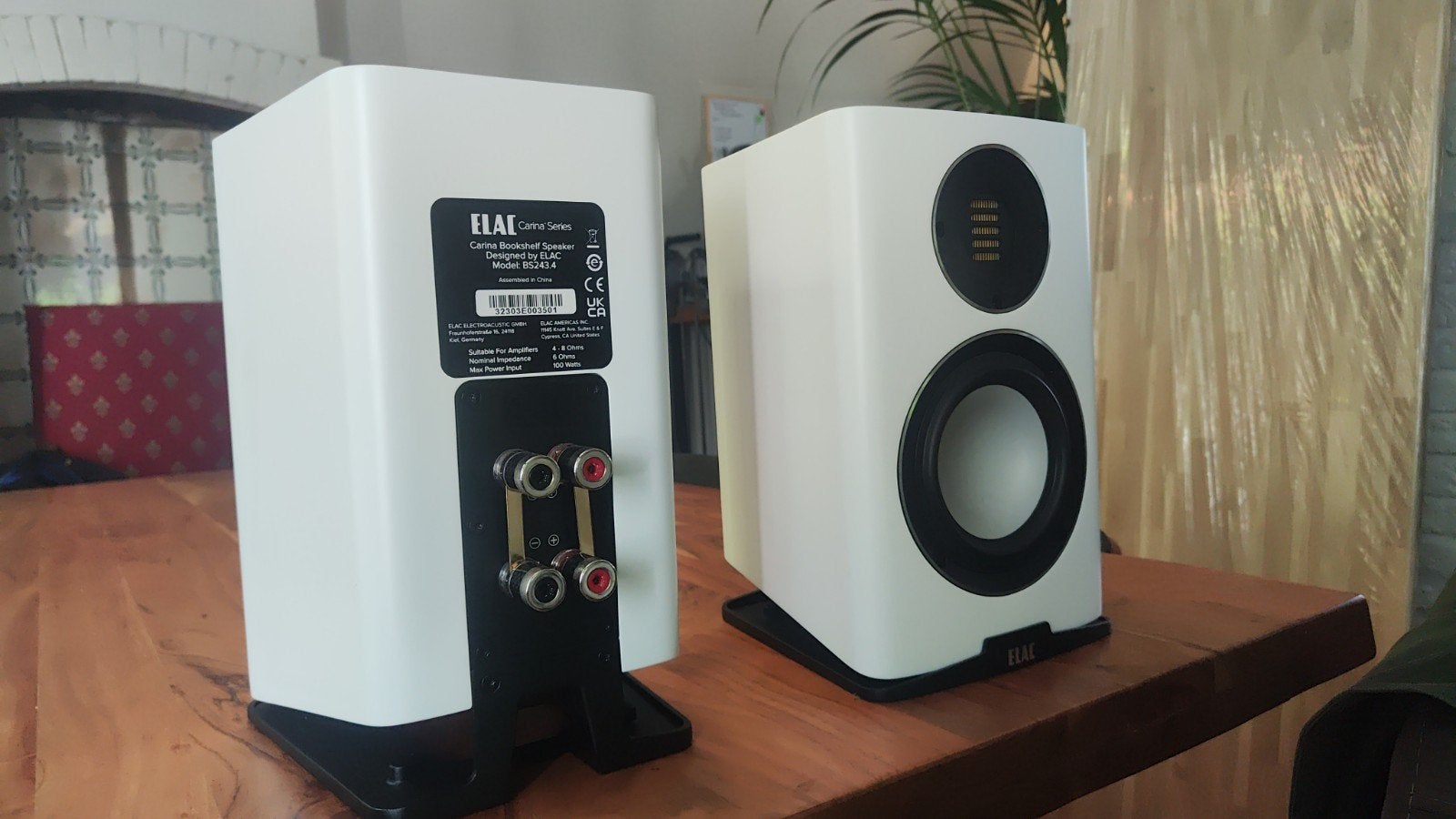 ELAC Carina boekenplank Speakers ook te ruil tegen r2r dac, Zo goed als nieuw, 60 tot 120 watt, Front, Rear of Stereo speakers
