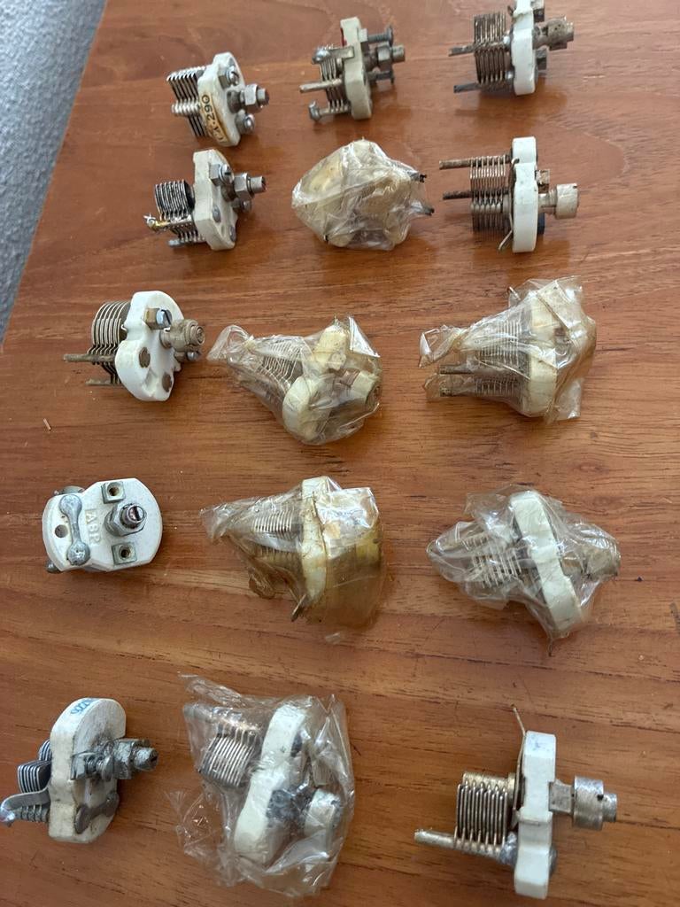 15x Vintage Variabele Condensatoren voor Radio/Elektronica, Ophalen of Verzenden, Gebruikt