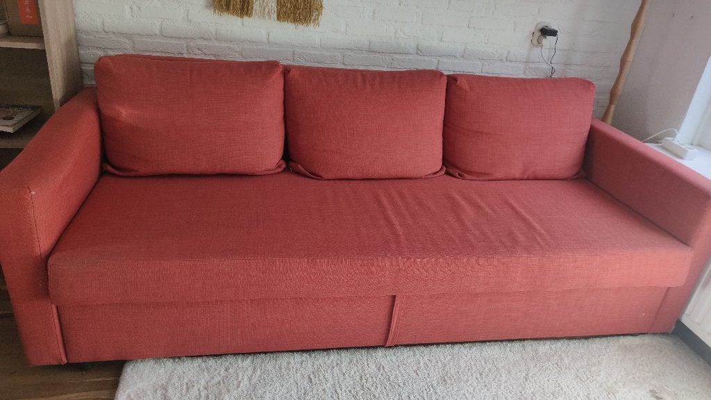 IKEA 3-zits slaapbank, Huis en Inrichting, Ophalen, 100 cm, 210 cm, Zo goed als nieuw