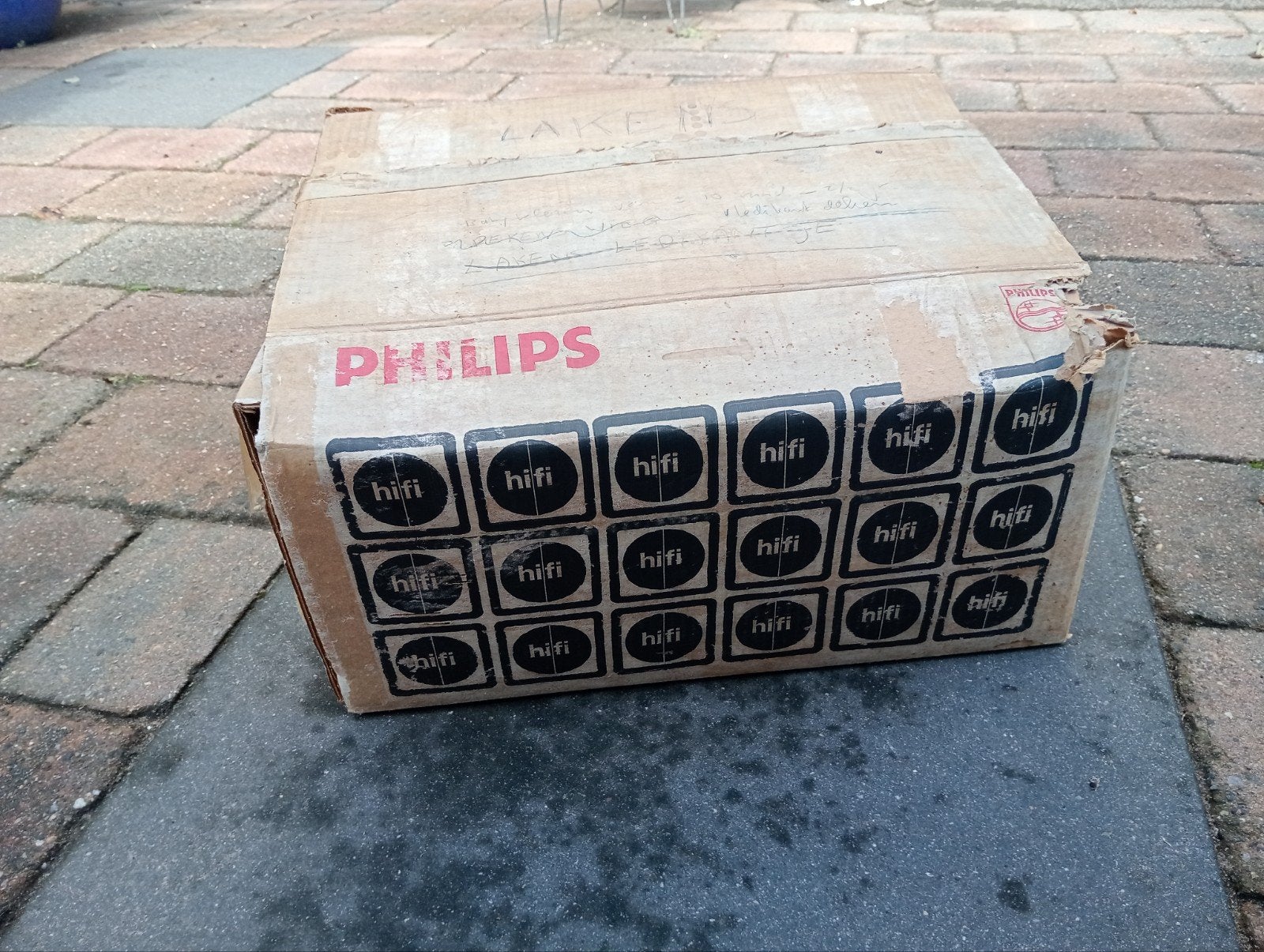 Vintage philips hi fi 22RH453 luidsprekers (ALLEEN) doos, Ophalen of Verzenden, Gebruikt, Philips