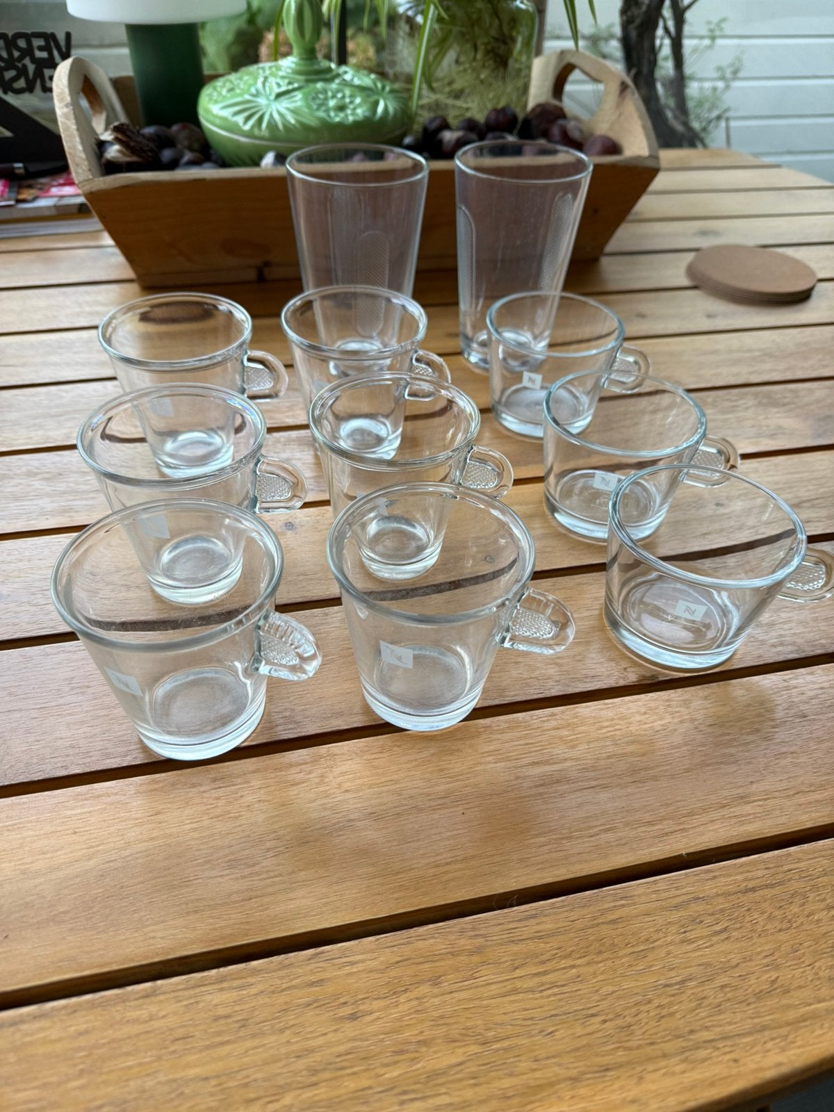 Nespresso glaswerk, Huis en Inrichting, Ophalen of Verzenden, Gebruikt, Overige typen