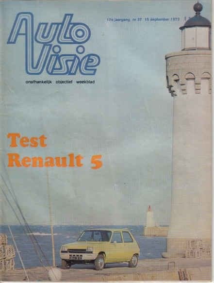 Autovisie 37 1972 : Renault 5 TL - Daf 66 - BMW 520, Ophalen of Verzenden, Gelezen, Algemeen