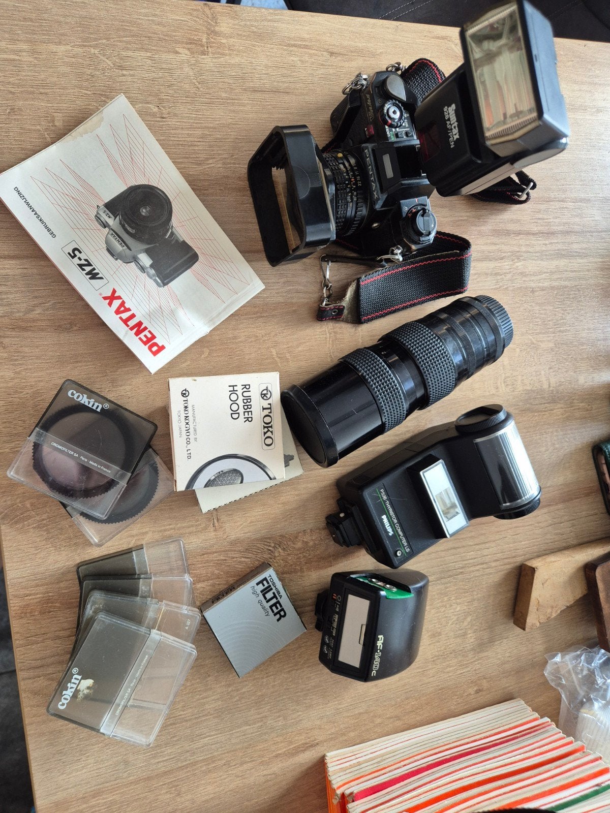 Pentax MZ-5 Spiegelreflexcamera met accessoires, Ophalen of Verzenden, Gebruikt, Spiegelreflex, Pentax