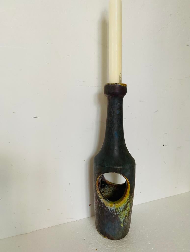 De Olde Kruyk kandelaar / sier-vaas , jaren 70, Overige materialen, Gebruikt, Ophalen of Verzenden, De Olde Kruyk