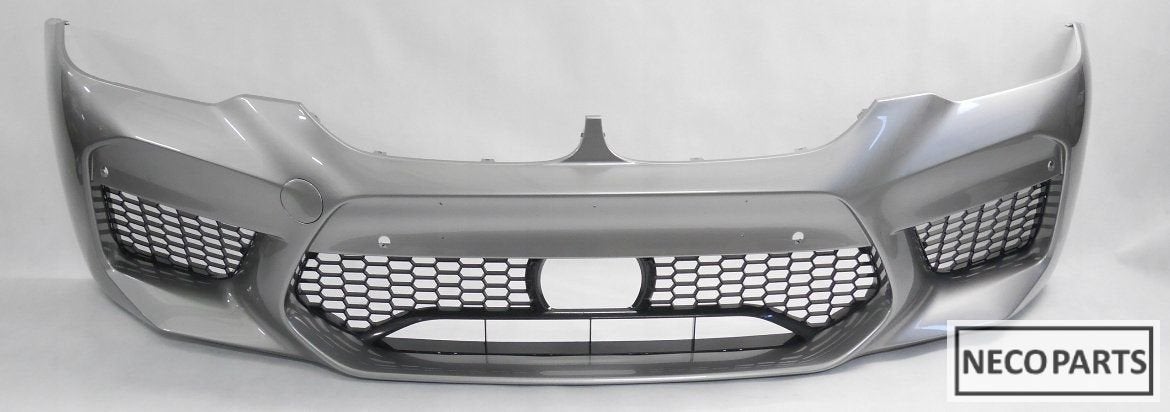 BMW M5 F90 M-POWER VOORBUMPER DONINGTON GREY ALLES LEVERBAAR, Gebruikt, -, -, Ophalen of Verzenden
