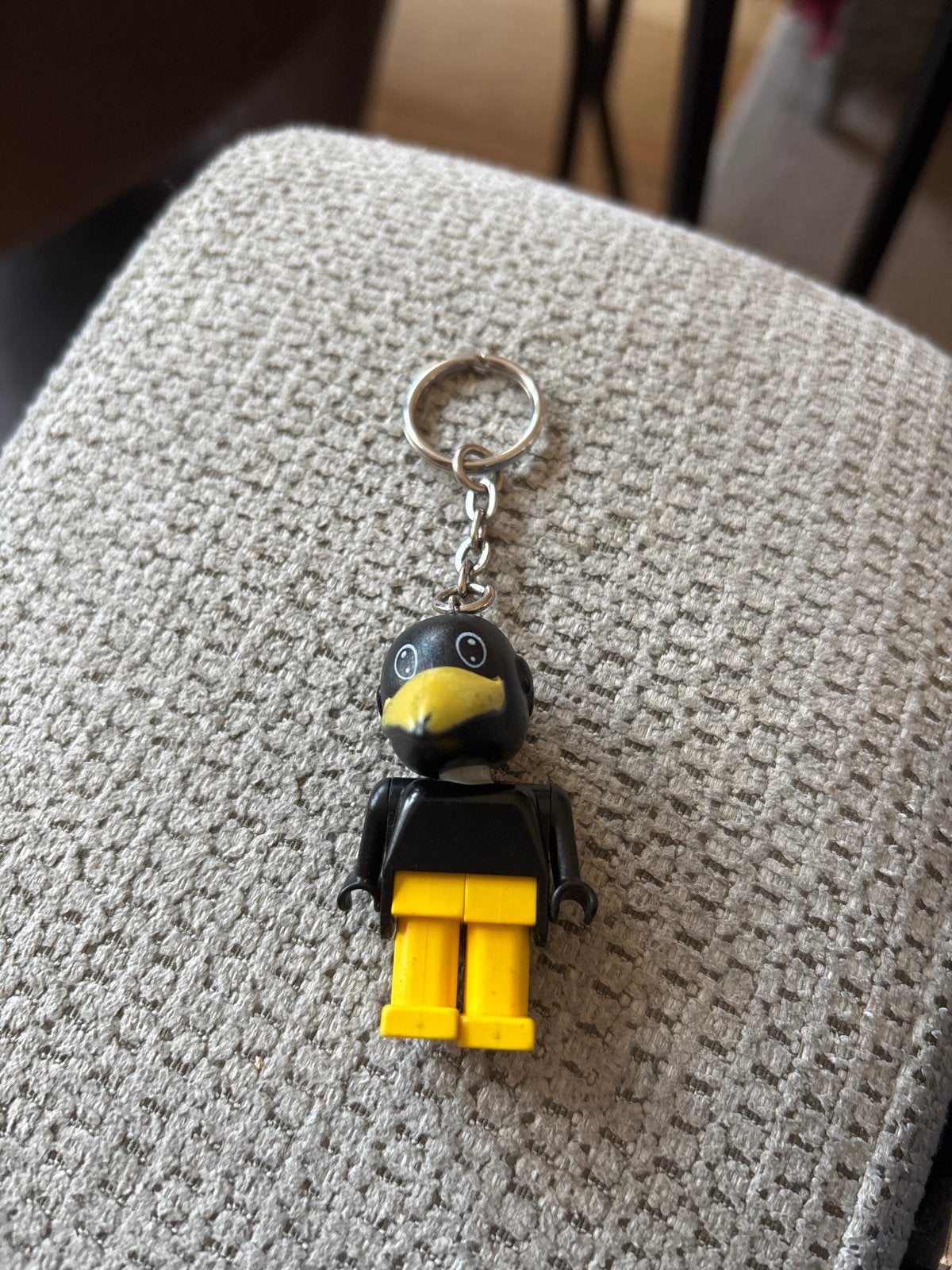 Vintage LEGO Fabuland Sleutelhanger - Karel de Kraai (1985), Ophalen of Verzenden, Zo goed als nieuw