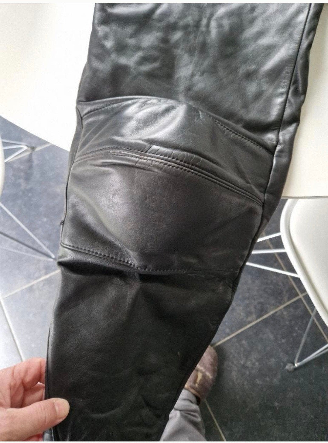 MJK Leathers Leren Motorbroek Maat 52, Ophalen, Broek | leer, Heren, MJK Leathers