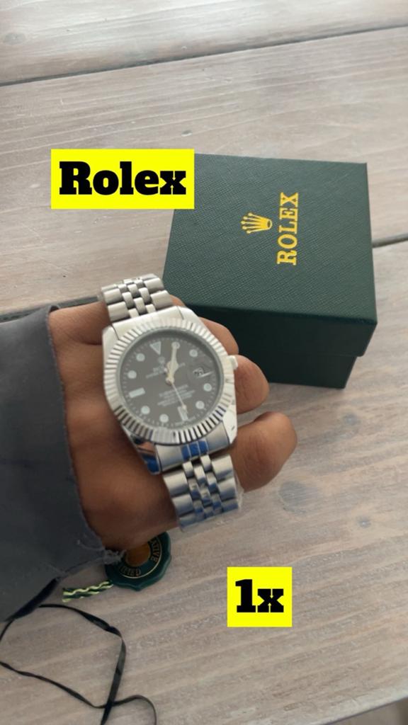 Rolex silver, Sieraden, Tassen en Uiterlijk, Horloges | Heren, Ophalen, Staal, Rolex, Polshorloge