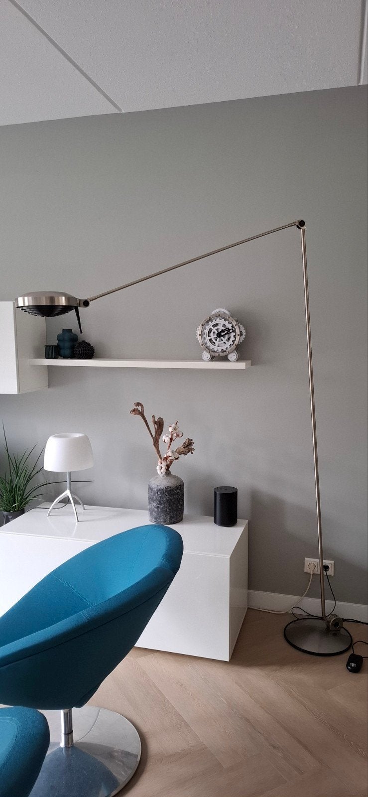 Lumina Elle 2 / Elle 55 design vloerlamp, Huis en Inrichting, Ophalen, Modern design, Zo goed als nieuw, Metaal