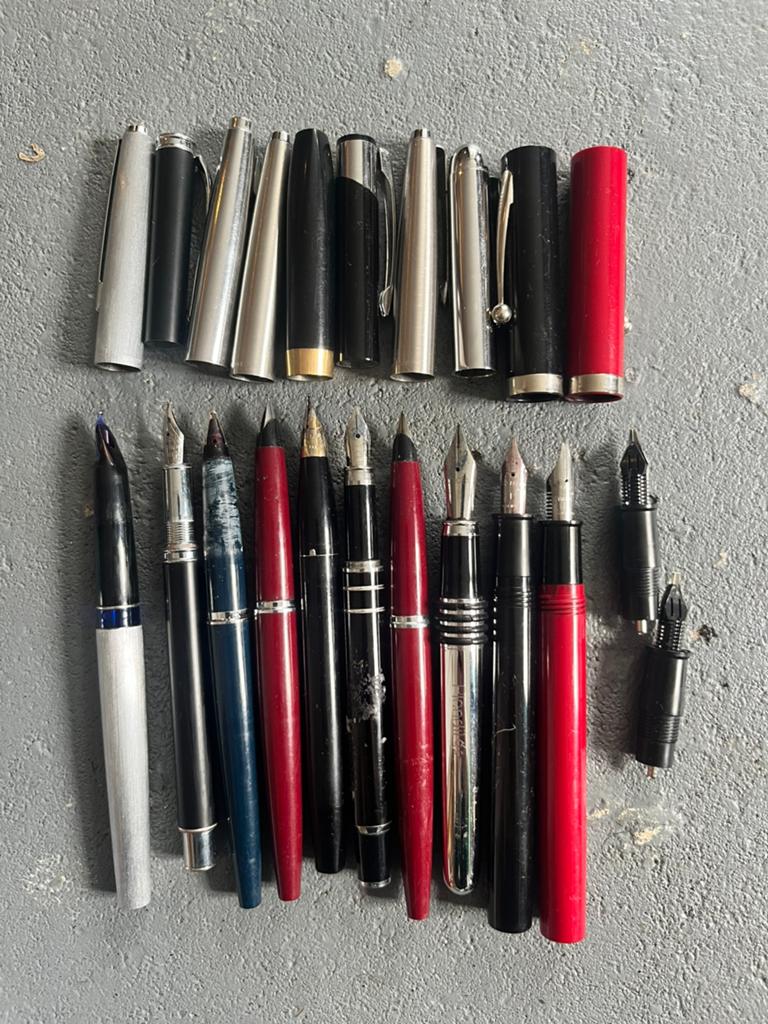 10x vulpen vulpennen Parker Pelikan Scheaffer fountain pen, Verzamelen, Pennenverzamelingen, Ophalen of Verzenden, Vulpen, Parker