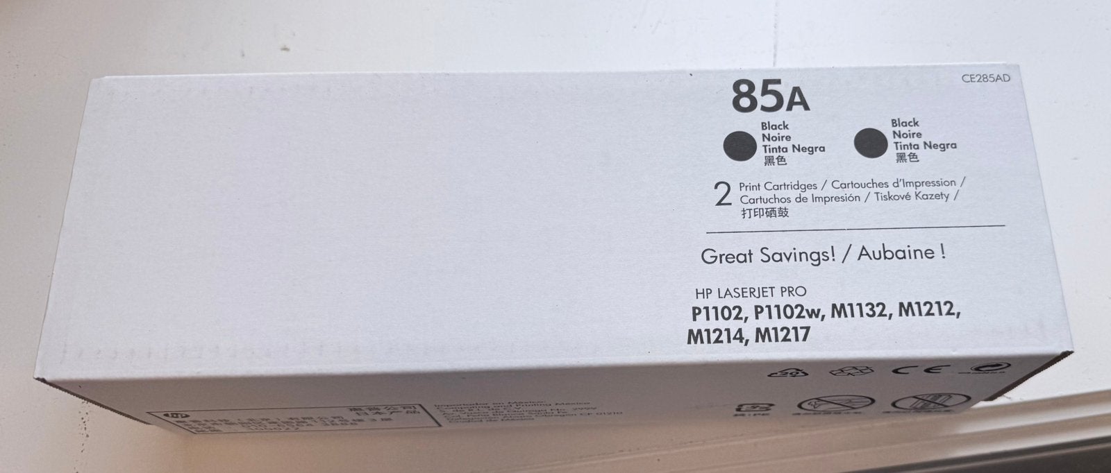 2 originele HP 85A toners CE285AD, nieuw en geseald, Ophalen of Verzenden, Zo goed als nieuw, Toner