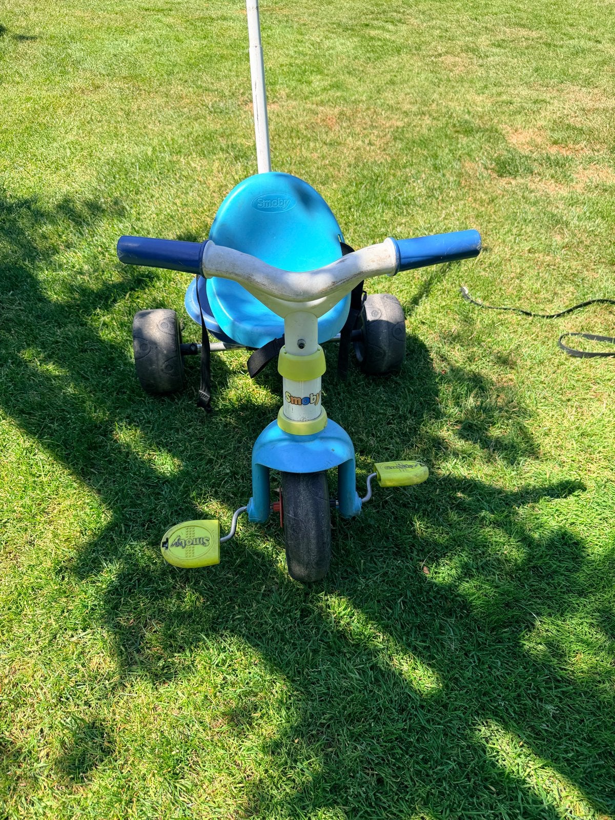 Smoby driewieler met duwstang, Ophalen, Gebruikt, Duwstang