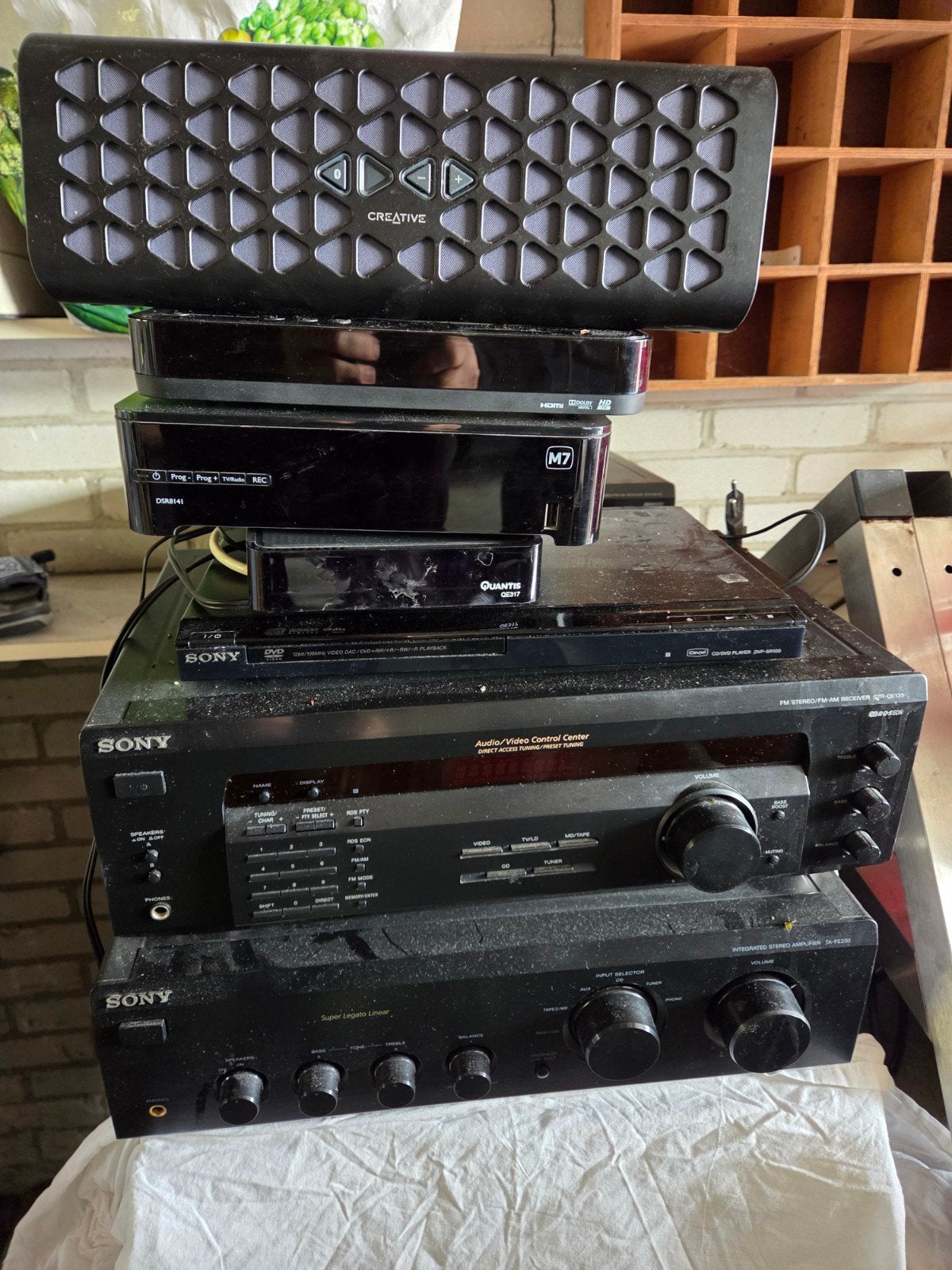 Sony Audio/Video Control Center met Bose speakers, Cd-speler, Losse componenten, Ophalen of Verzenden, Sony