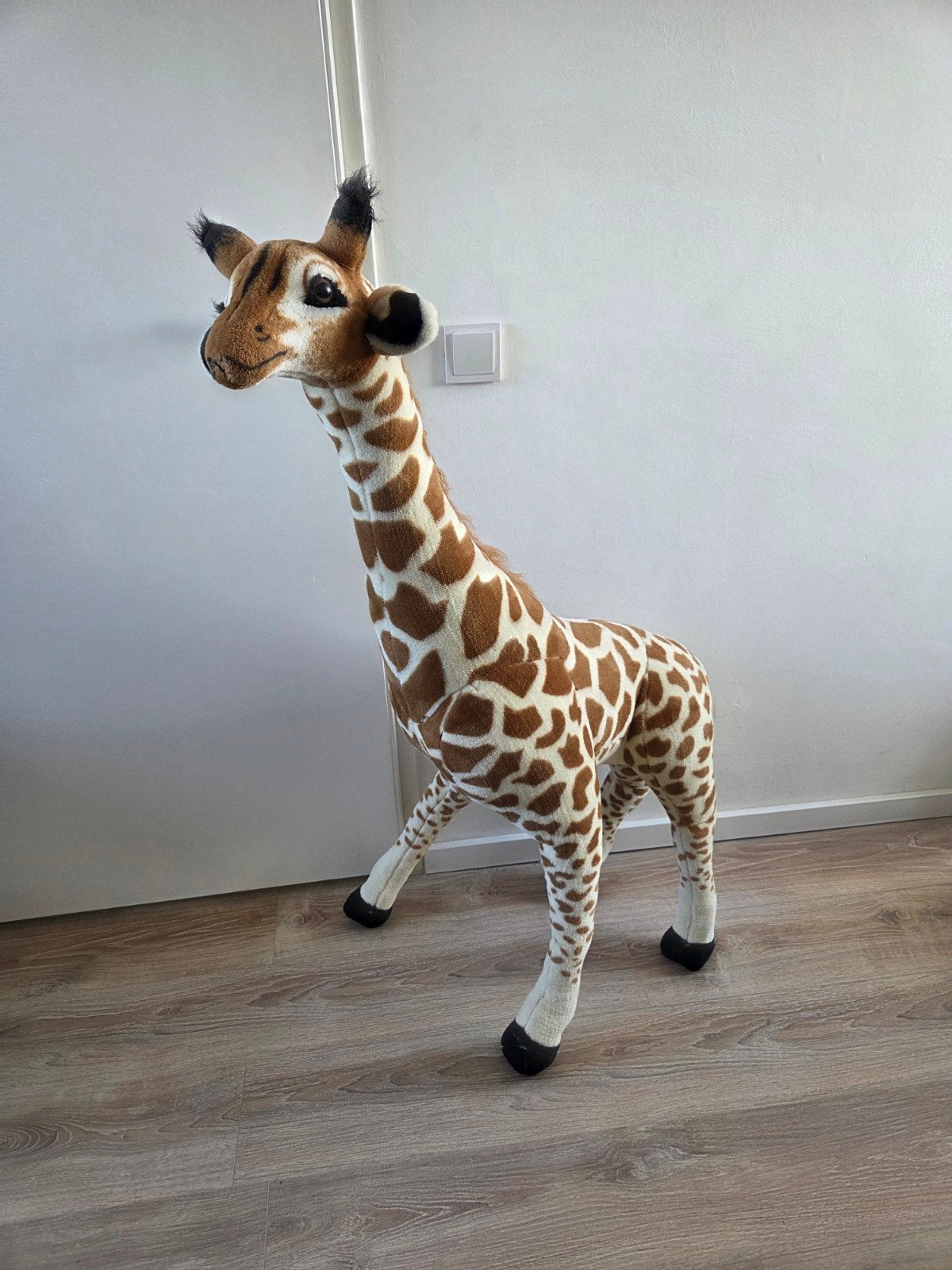 Melissa & Doug Giraffe Knuffel - 140 cm hoog, Ophalen, Overige merken, Giraf, Zo goed als nieuw